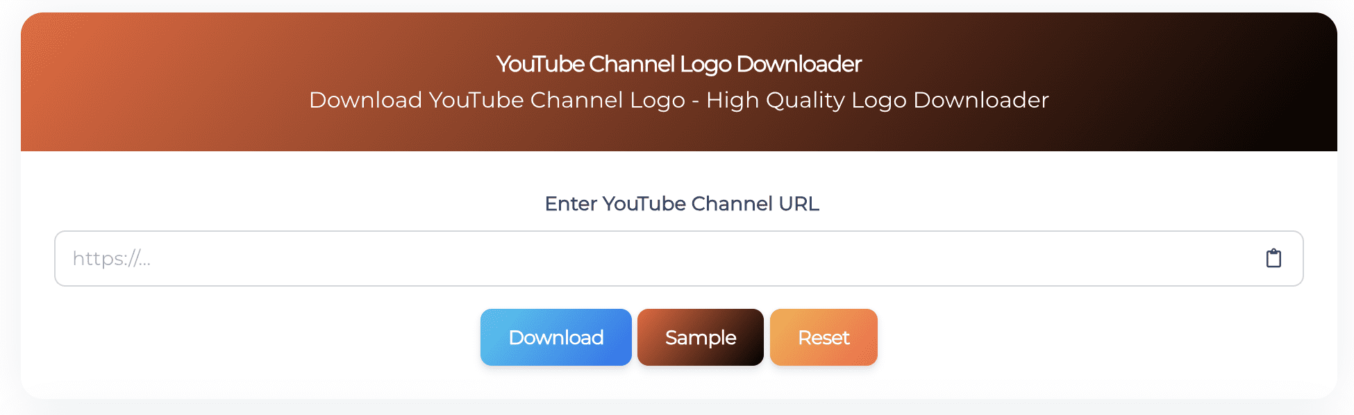 YouTube Channel Logo Downloader